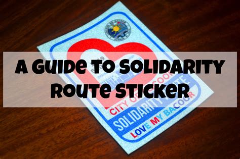 Solidarity Route Sticker .